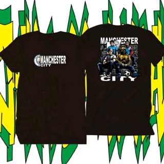 เสื้อยืด พิมพ์ลาย Manchester city blk 4 mancity DTF สําหรับผู้ชาย