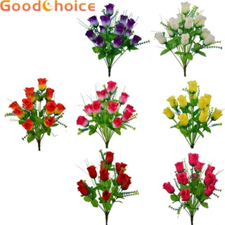 【Good】Fake Flowers Bud Home Decoration Outdoor Decor Fake Flowers Silk Stems Wedding【Ready Stock】