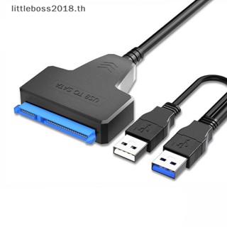 [littleboss] อะแดปเตอร์สายเคเบิล SATA เป็น USB2.0 UP เป็น 6 Gbps 7+15/22 pin สําหรับฮาร์ดไดรฟ์ภายนอก SSD HDD SATA III SATA 3 2.5 นิ้ว