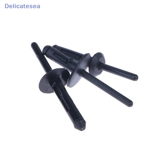 [Delicatesea] หมุดพลาสติก สีดํา อุปกรณ์เสริม สําหรับรถยนต์ 10 ชิ้น