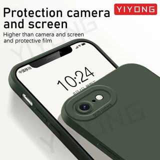 SE 2022 กรณีYIYONGซิลิโคนเหลวสแควร์สําหรับiPhone 7 8 Plus SE 2020 2 3 SE2 SE3 iPhone7 iPhone8 เคสโทรศัพท์