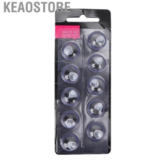 Keaostore 10pcs 8mm Ear Tips Deaf Aid Domes Hearing Dome Soft Comfortable Silicone Replacement Parts for The Impairment