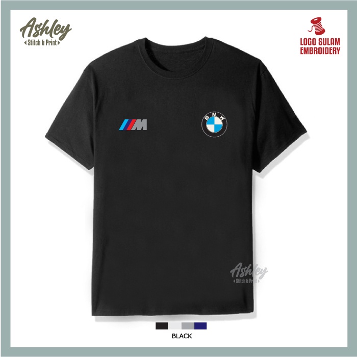 เสื้อยืดคอกลม Sulam BMW M Sport M Performance M3 M4 M5 X4 X5 X6 Baju Lelaki Motorsport Performance เ