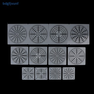 Bdgf แม่แบบลายฉลุ Mylar Mandala Dotg ใช้ซ้ําได้ สําหรับงานหัตถกรรม DIY 12 ชิ้น