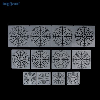 Bdgf แม่แบบลายฉลุ Mylar Mandala Dotg ใช้ซ้ําได้ สําหรับงานหัตถกรรม DIY 12 ชิ้น