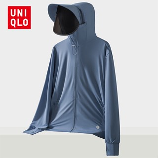 Uni.qlo UPF50 + แว่นตากันแดด ป้องกันแดด ถอดออกได้ สําหรับผู้ชาย [M-4XL]