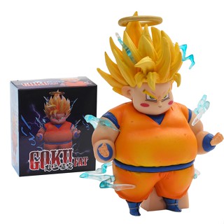 โมเดลฟิกเกอร์ PVC อนิเมะ Dragon Ball Son Goku Vegeta Fat ขนาด 8 ซม. ของเล่นสําหรับเด็ก