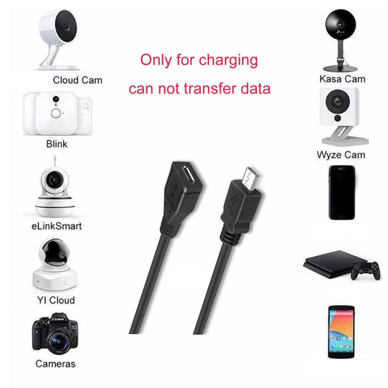 Doublebuy สายชาร์จ Micro USB Micro USB Female to Micro USB Male Charge Cord
