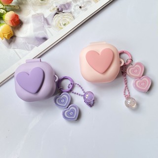 เคสหูฟังซิลิโคน ลายหัวใจ หลากสี สําหรับ Samsung Galaxy buds live buds2pro Galaxy buds 2