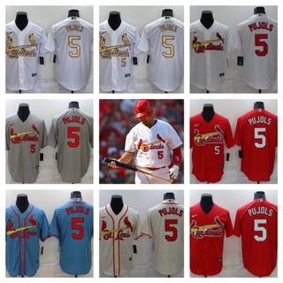 MLB St. Louis Cardinals Albert Pujols เสื้อยืดเบสบอลบุรุษ