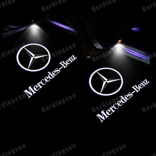 ไฟโปรเจคเตอร์โลโก้ Led 2 ชิ้น สําหรับ Mercedes Benz W205 W176 W177 V177 W247 W246 W212 W213 AMG GL X166 M W166