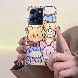 เคสโทรศัพท์มือถือ TPU นิ่ม ปิดด้านหลัง ลายการ์ตูนแมว เสือน่ารัก สีชมพู สําหรับ Infinix Note 30 30i Pro VIP Hot 30i 30 Play NFC FREE FIRE Smart 7 Plus HD 4G Zero 5G