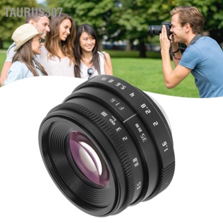  Taurus307 เลนส์กล้อง 35 มม. F1.6 รูรับแสงกว้าง C Mount โฟกัสคงที่ เลนส์แมนวลโฟกัสสำหรับกล้องมิเรอร์เลส สีดำ