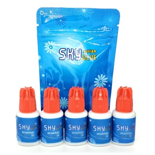 Sky กาวต่อขนตา กาวต่อขนตา สีดำ แห้งเร็ว ปริมาณ 5 มิลลิลิตร หรือ 10 มิลลิลิตร