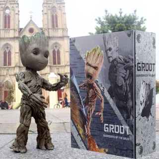 โมเดลฟิกเกอร์ Marvel Guardians of The Galaxy Avengers Groot Tree Man ของเล่นสําหรับเด็ก