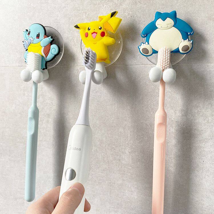 ที่แขวนเอนกประสงค์รูป Pokemon ที่แขวนแปรงสีฟัน ที่แขวนของใช้ในห้องน้ำ ที่แขวนอุปกรณ์ของใช้ภายในบ้านขนาด 8.5x6cm