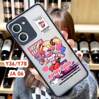 พร้อมส่ง เคสโทรศัพท์ ตรงรุ่น สำหรับ VIVO Y27 4G/V29/Y27 5G/Y36/Y78 เคสกันกล้อง เคสกันกระแทก ขอบสีผิวด้าน เคสขอบนิ่ม JA