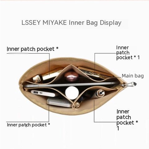 [YiYi]ใส่กระเป๋าจัดระเบียบ เหมาะกับ ISSEY MIYAKE LUCENT MATTE กระเป๋าจัดระเบียบใส่กระเป๋าด้านในรู้สึกใส่กระเป๋าซับเครื่องสําอางออแกไนเซอร์เดินทางจัดระเบียบกระเป๋าด้านใน