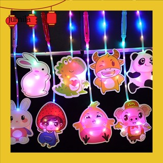 [JU] โคมไฟ LED พลาสติก ลายการ์ตูน 3 ความเร็ว สําหรับตกแต่งเทศกาลปีใหม่ DIY