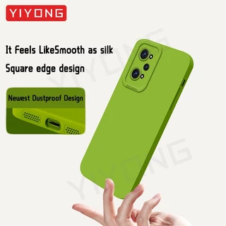 สําหรับRealme GT Neo2 กรณีYIYONG SquareซิลิโคนเหลวสําหรับOPPO Realme GT Neo 2 3 T 3T Neo3T Neo5 GT2 Pro GT3 เคสโทรศัพท์
