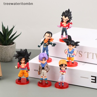 Tt โมเดลฟิกเกอร์ PVC การ์ตูนอนิเมะ Dragon Ball Z DBZ Saiyan ของเล่นสําหรับเด็ก 6 ชิ้น ต่อชุด