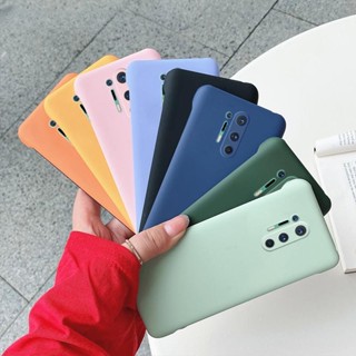 เคสโทรศัพท์มือถือ PC แข็ง เนื้อแมตต์ ไร้กรอบ บางพิเศษ สีพื้น สําหรับ OnePlus 8 Pro 9 Pro OnePlus 8