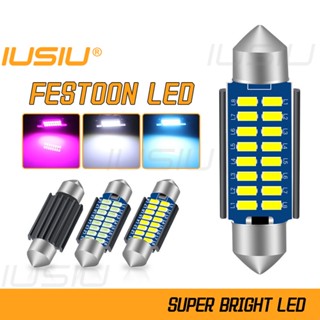 Iusiu หลอดไฟ Led 31 มม. 36 มม. 39 มม. 41 มม. 12v สําหรับติดป้ายทะเบียนรถยนต์ C3W C5W C10W