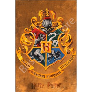 โปสเตอร์ Harry Potter Inspired Crest of Hogwarts สําหรับตกแต่งบ้าน