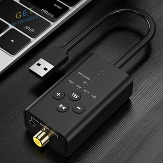 [Getdouble.th] ตัวรับสัญญาณเสียง USB 3.5 มม. บลูทูธ 5.2 สําหรับเครื่องขยายเสียง [Getdouble.th]