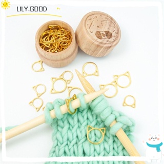 LILY 30 ชิ้น / ล็อต ล็อค ตะเข็บ มาร์กเกอร์ DIY สามเหลี่ยม รูปร่าง อุปกรณ์เย็บผ้า งานฝีมือ ล็อค เข็ม คลิป หูแมว