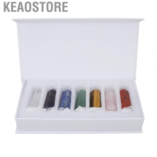 Keaostore 7Pcs Hexagonal Prisms Single Point For  Meditation Yoga Home Decor Supply