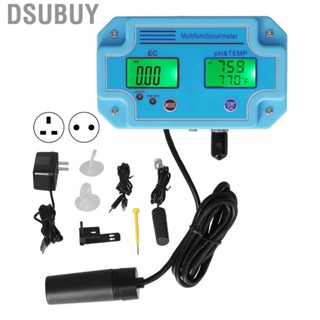 Dsubuy PH EC Temperature Meter DC6V HighAccuracy Portable LCD Hydroponic  Tester