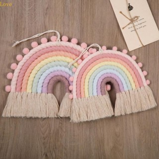 โมบายแขวนผนัง สีรุ้ง สําหรับตกแต่งบ้าน ห้องเด็กเล็ก ห้องเรียน