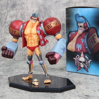 โมเดลฟิกเกอร์ Pvc อนิเมะ One Piece Franky Figure GK The Straw Hat Pirates Manga Statue ของเล่นสะสม สําหรับเด็ก