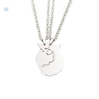 Dk 2 ชิ้น เซต เพื่อนสนิท สร้อยคอ BFF จี้หมาป่า และสุนัขจิ้งจอก สร้อยคอคู่ สร้อยคอ เครื่องประดับ สําหรับผู้หญิง ผู้ชาย