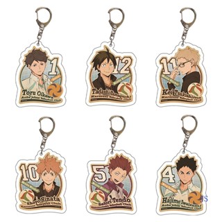 พวงกุญแจอะคริลิค รูปวอลเลย์บอล Junior Figure Yama Feixiong Merchandise Hyuga Shoyang Lone Claw Nishitani สําหรับตกแต่งบ้าน
