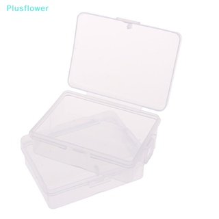 &lt;Plusflower&gt; กล่องพลาสติกใส ทรงสี่เหลี่ยมผืนผ้า สําหรับใส่เครื่องประดับ 10 ชิ้น