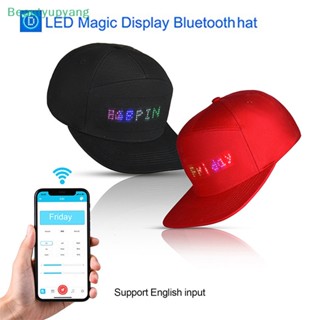 [Beautyupyang] หมวกเบสบอล มีไฟ LED บลูทูธ ควบคุมผ่านแอปโทรศัพท์มือถือ สไตล์ฮิปฮอป สตรีท สําหรับทุกเพศ