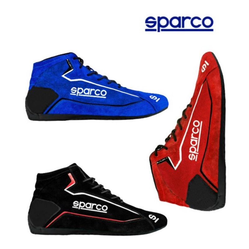 F1 Racing Shoes SPARCO รองเท้าบูทลําลอง หนังวัวแท้ ข้อสูง แฟชั่นสําหรับผู้ชาย และผู้หญิง เหมาะกับการขับขี่รถจักรยานยนต์ คาร์ท เล่นกีฬา