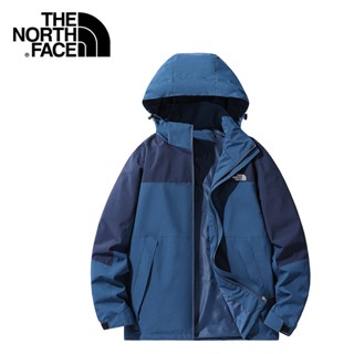 The NORTH FACE เสื้อแจ็กเก็ต มีฮู้ด กันน้ํา คุณภาพสูง สีพื้น เหมาะกับใส่เดินป่ากลางแจ้ง สําหรับผู้ชาย 2023