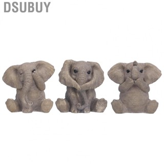 Dsubuy Resin Elephant Statue Crafts Cute Ornament Home Dec For Room Bedroom