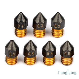 Bang หัวฉีดโลหะ MK8 1 75 มม. 0 2-1 0 มม. อุปกรณ์เสริม สําหรับเครื่องพิมพ์ 3D