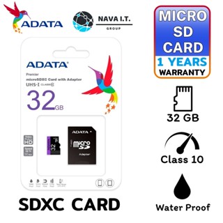 COINSคืน15%⚡FB9JMZV6⚡ ADATA MICRO SD CARD เมมโมรี่การ์ด 32 GB รับประกัน 1 ปี