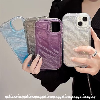 เคสโทรศัพท์มือถือแบบนิ่ม Tpu ลายเลเซอร์ไล่โทนสี เรียบง่าย 3D สีพื้น สําหรับ IPhone 11 14 12 13 Pro MAX 7Plus XR X XS MAX 6 8 6S 7 Plus SE 2020