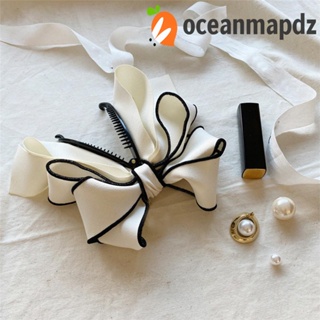 OCEANMAPDZ คลิปหนีบผมหางม้า ผ้าตาข่าย แต่งลูกไม้ สีพื้น สําหรับผู้หญิง