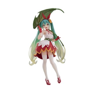 [ของแท้] ใหม่ พร้อมส่ง ฟิกเกอร์ Hatsune Miku Fairy Tale Wonderland Thumb Girl Matcha Buffy Scenery