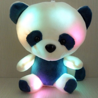 Heo~ ตุ๊กตาหมีเท็ดดี้ มีไฟกระพริบ LED หลากสีสัน ของเล่นสําหรับเด็ก สุ่มสี