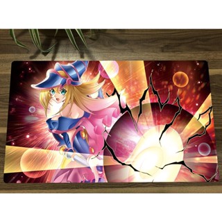 Yu-gi-oh! Playmat Dark Magician Girl TCG CCG แผ่นรองเมาส์ แผ่นรองเมาส์เกมการ์ด ที่กําหนดเอง DM Pad