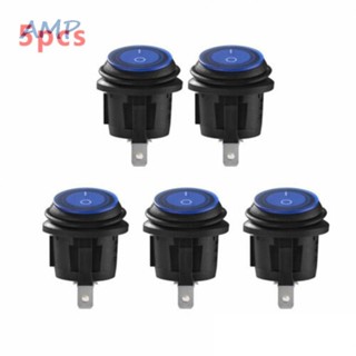 ⚡READYSTOCK⚡LED Round Switch Blue Light LED ON/OFF Switch Rocker Switch Round Rocker Toggle