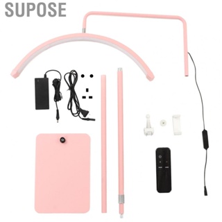 Supose Floor Light  Pink 360 Degrees Rotatable Half Moon Lash Lamp Height Adjustment for Video Recording